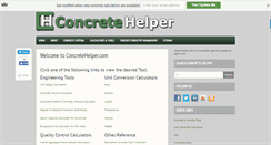 Desktop Screenshot of concretehelper.com